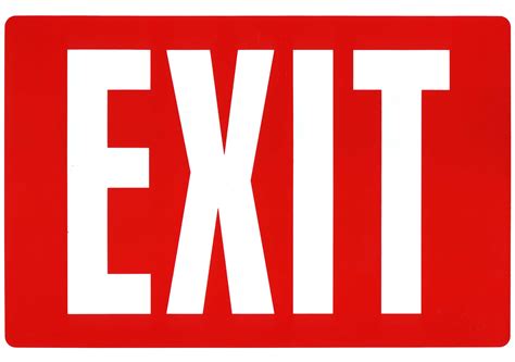 Printable Exit Sign